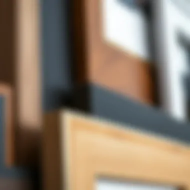 Matting Choices for a Stunning Display Close-up of matting options for a 30x40 cm frame highlighting texture and color