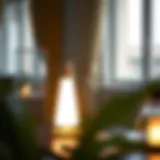 Modern Workspace Illumination Elegant white metal desk lamp illuminating a modern workspace