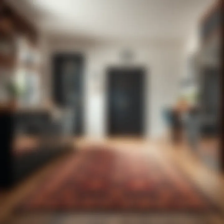 Stylish Kitchen with a Durable Runner Rug Stylish kitchen with a durable runner rug