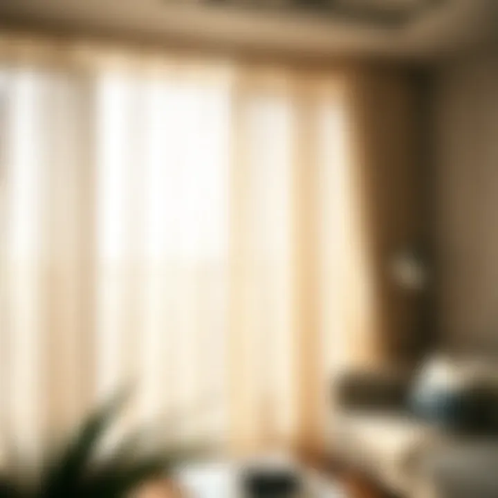 Elegant Sheer Curtains Elegant sheer curtains enhancing natural light