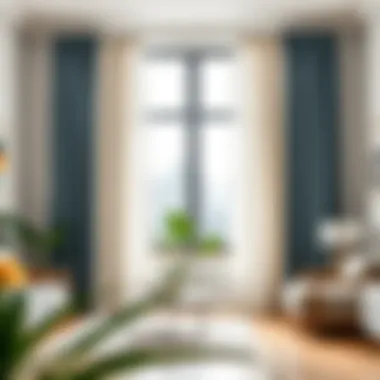 Stylish Two-Panel Curtain Designs Stylish two-panel curtain designs in modern living space