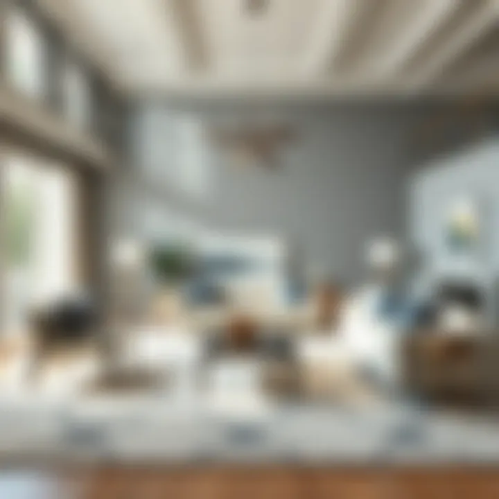 Stylish living room featuring a statement area rug