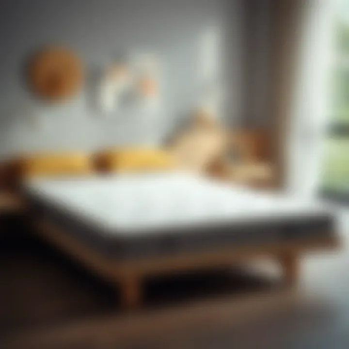 Futon mattress demonstrating firmness options