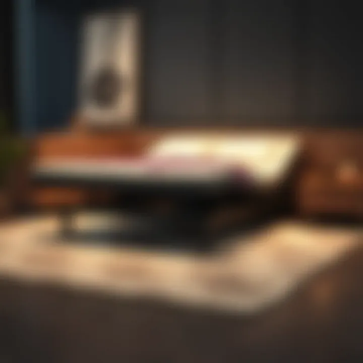 Adjustable bed base illustrating modern features