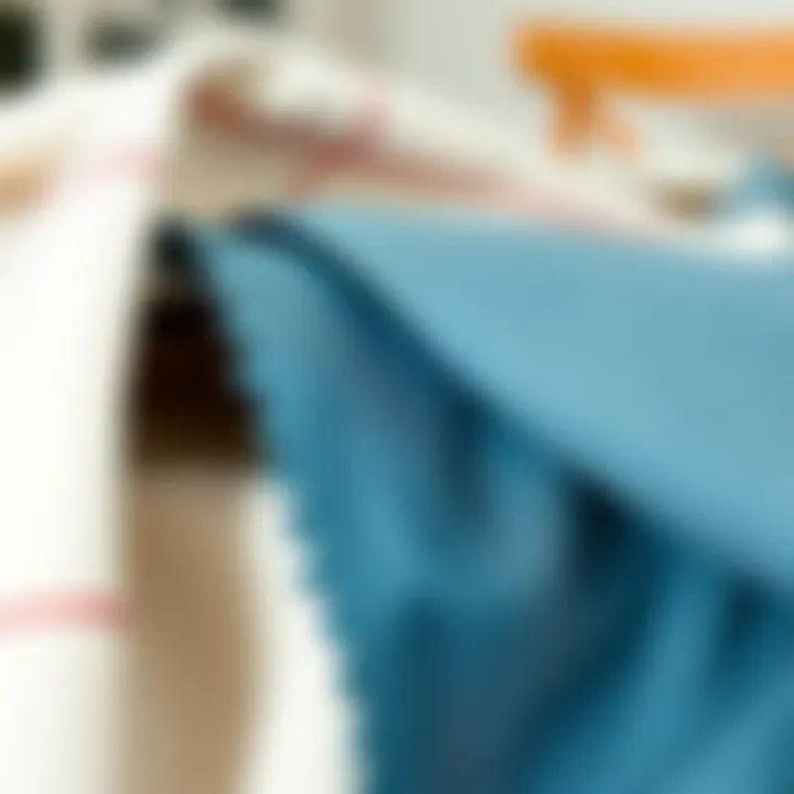 Sustainable Materials for Tablecloths Close-up of eco-friendly materials used in washable tablecloths