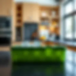 Eco-friendly BPA-free ice tray in a modern kitchen setting