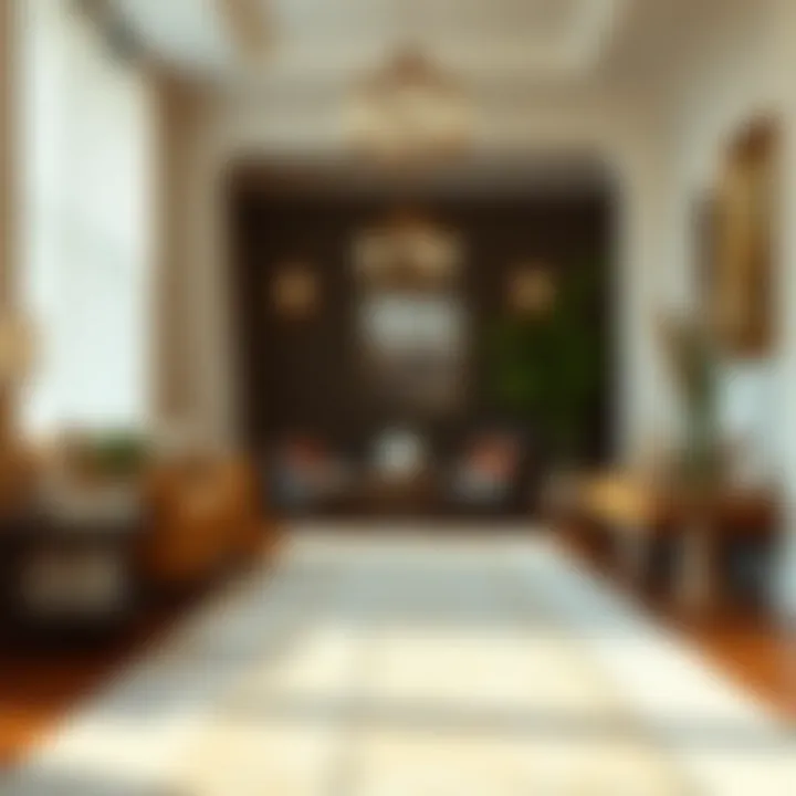 Stylish Integration of Runners on Carpet Elegant carpet runner enhancing a plush carpet