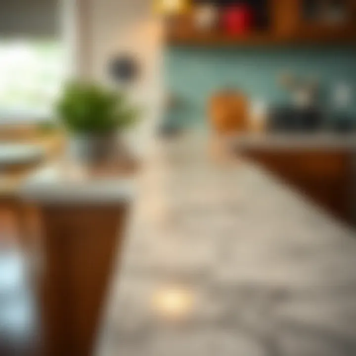 Close-up of Formica countertop texture