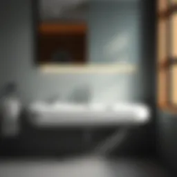 Stylish 31 inch bathroom sink with modern design