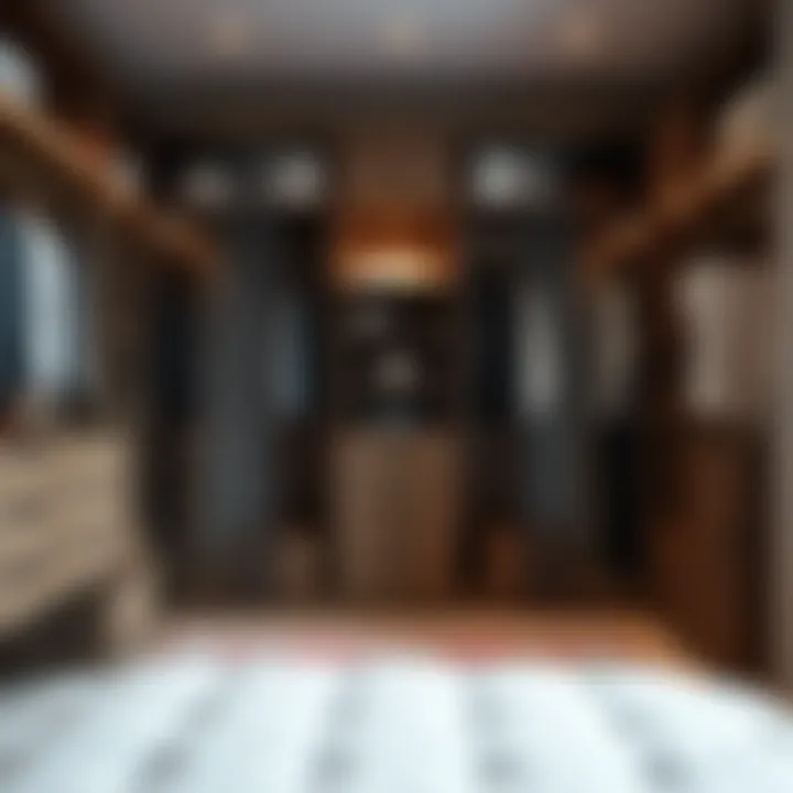 Aesthetic closet space optimization using rail kits