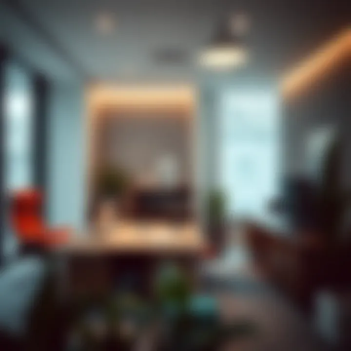 Effective space utilization in a compact office environment
