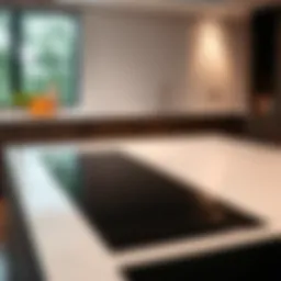 Elegant solid surface cooktop showcasing its sleek design and seamless integration into modern kitchens.