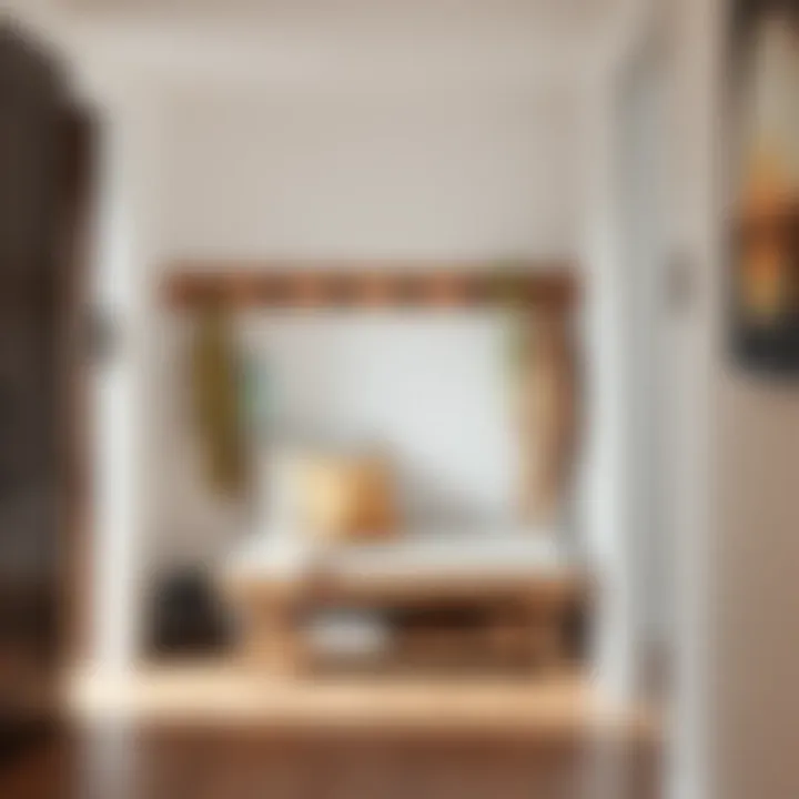 Aesthetic Integration of Bench and Rack Stylish corner entryway bench with coat rack