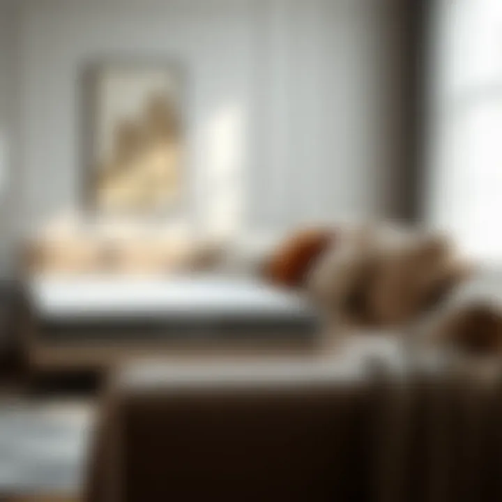 Comfortable Plush Mattress Sleeper Sofa Cozy sleeper sofa showcasing plush mattress and elegant fabric