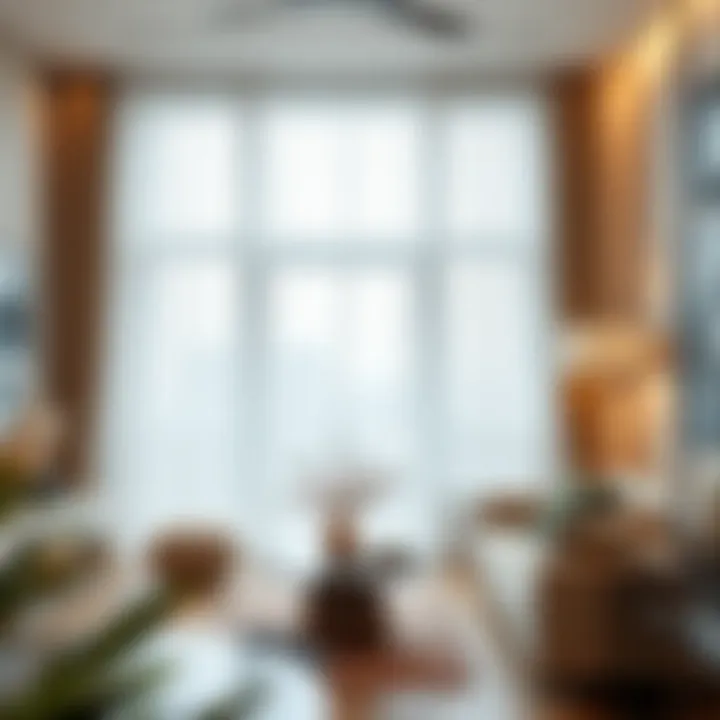 Sophisticated Sheer Curtains in Modern Design Elegant sheer curtains adding a touch of sophistication to a modern living room.