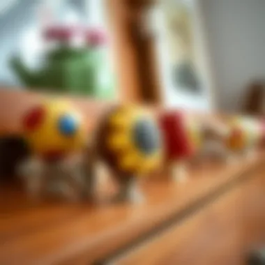 Colorful Ceramic Dresser Knobs Colorful ceramic dresser knobs on a stylish dresser