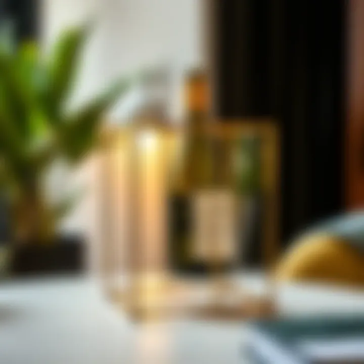 Modern metal wine holder with sleek design accentuating minimalism