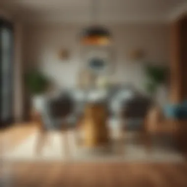 Cozy dining space showcasing stylish chair pairing