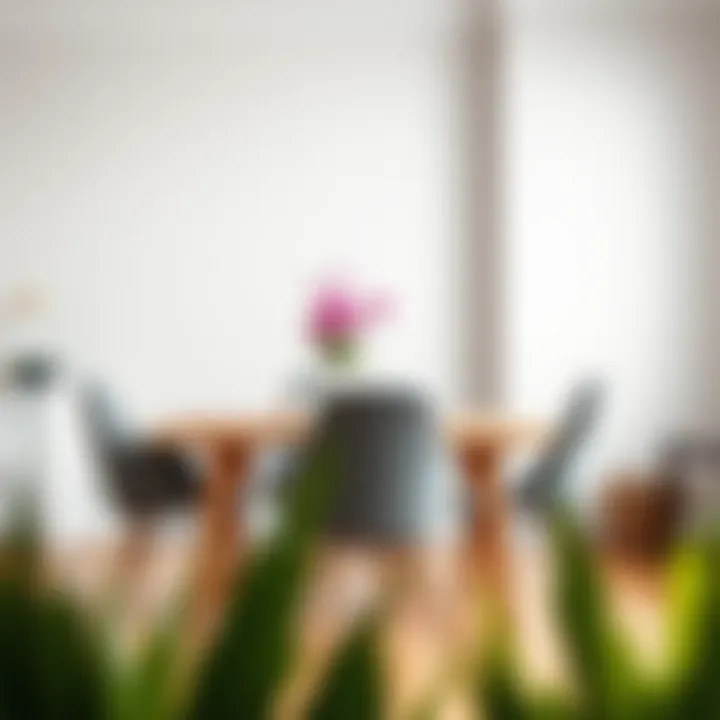 Trendy dining chairs set complementing a rustic table