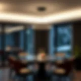 Modern pendant light fixture enhancing dining ambiance