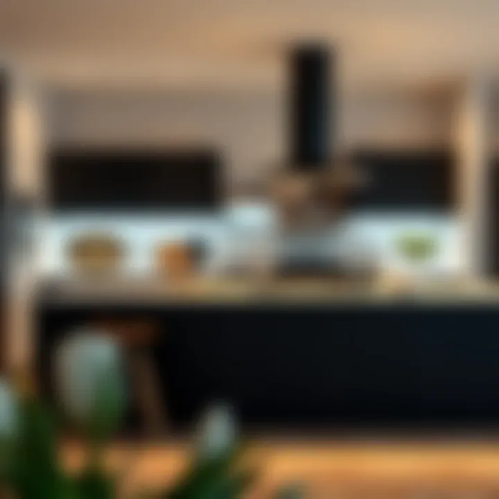 Diverse kitchen styles featuring black LED lighting solutions