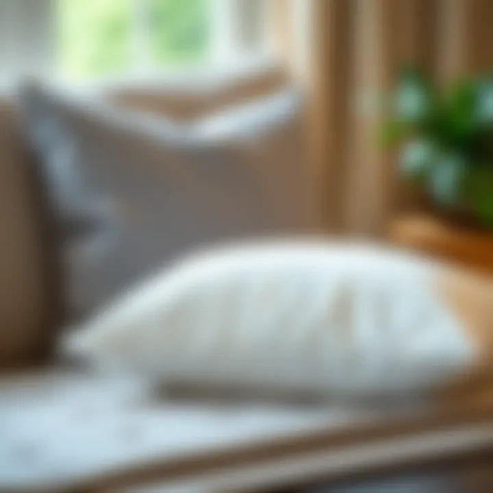 Down vs Alternative Pillow Inserts Comparison of down and alternative pillow inserts