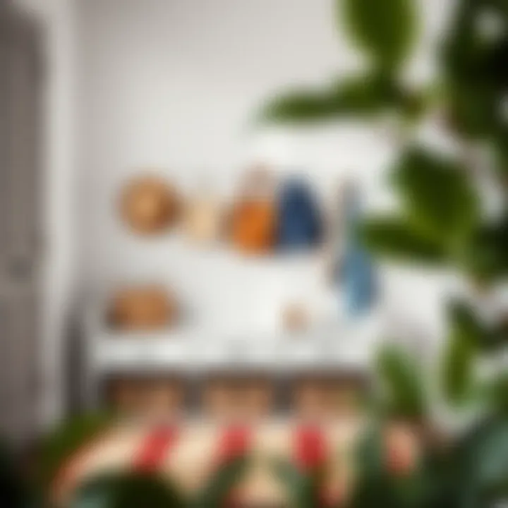 Entryway Organization with 80 Inch Storage Bench An 80 inch storage bench used for organization in an entryway