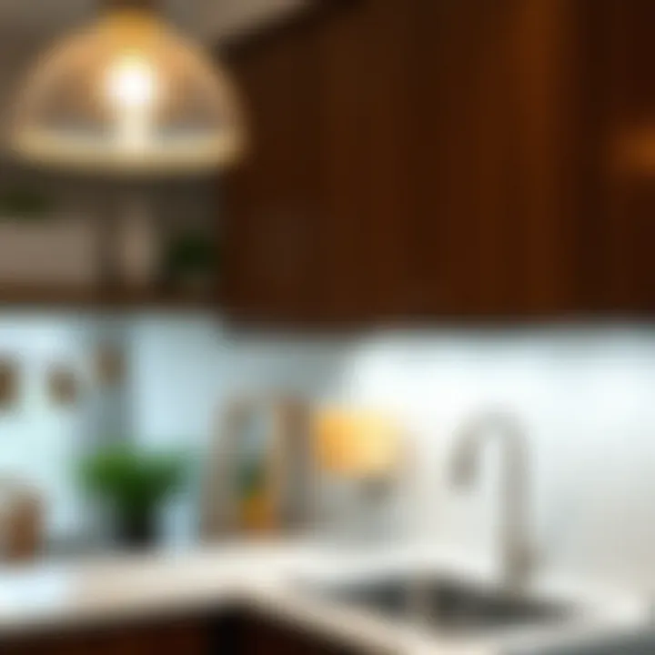 Wireless under cabinet lights with adjustable brightness feature