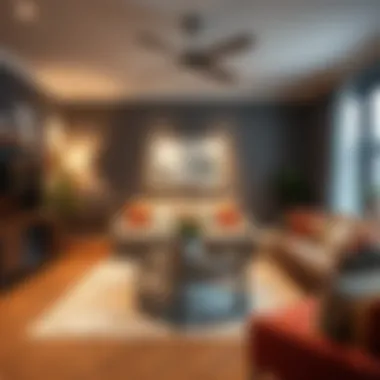 Cozy and Affordable Living Space A cozy living room with budget-friendly decor elements