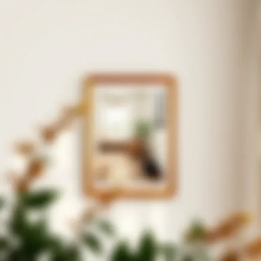 Elegant wooden poster frame showcasing artwork