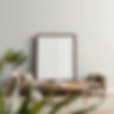 Stylish Metal Frame for Contemporary Decor Stylish metal poster frame in a modern setting