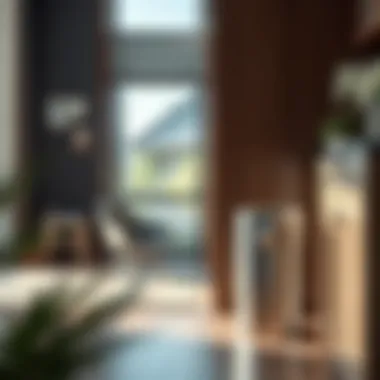 Sleek Design Enhancing Modern Interiors Sleek stainless steel garbage can complementing modern decor