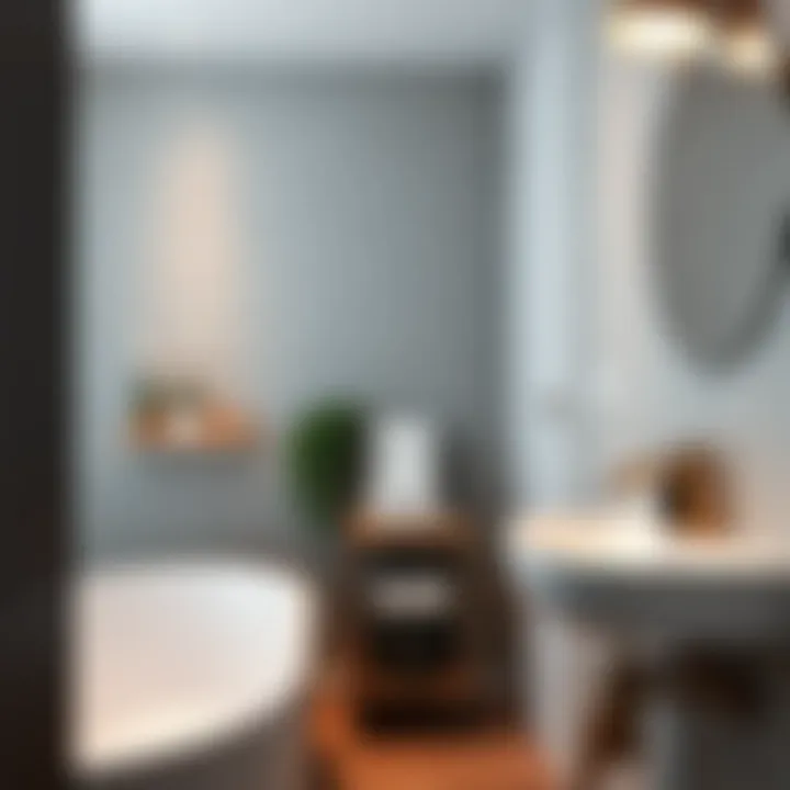 Contemporary bathroom accessories enhancing decor