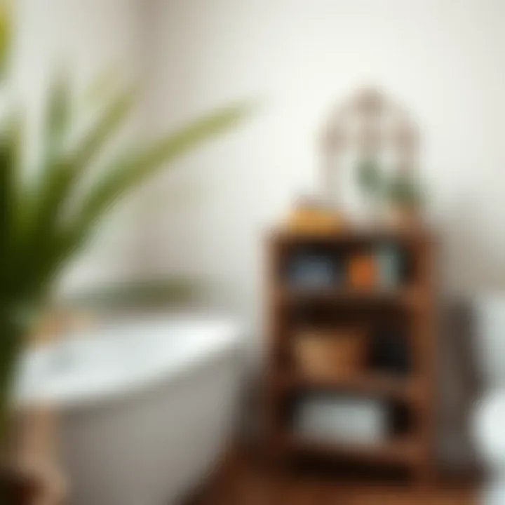 Rustic wooden storage solutions for bathrooms