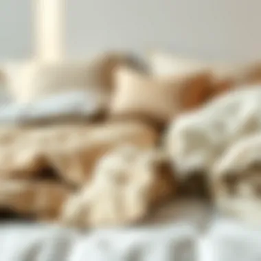 Diverse Materials of Comforter Sets A variety of bed in a bag comforter sets showcasing different materials