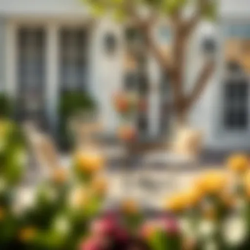 Elegant Bistro Set Design for Outdoor Living Stylish bistro set arrangement on a patio