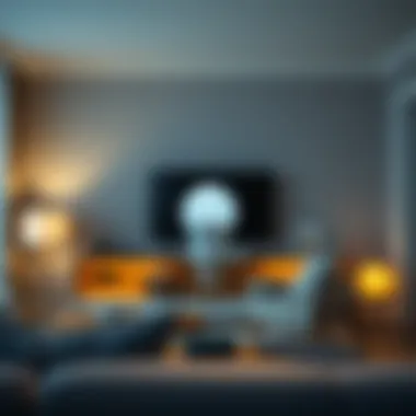 Illustration of Alexa voice control with Bluetooth bulbs