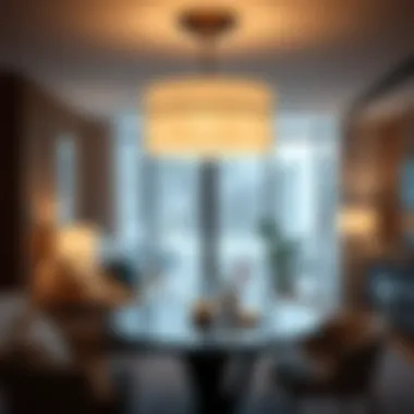 Elegant clip-on light fixture cover enhancing a modern interior