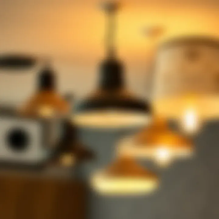 Variety of clip-on light fixture covers showcasing different designs