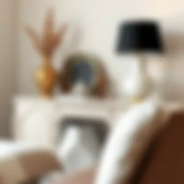 Stylish console dressing table adorned with decorative elements