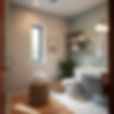 Maximizing bathroom space with corner shelves