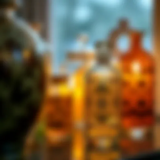 Elegant glass jars adorned with intricate patterns