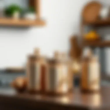 Stylish Metal Jars Stylish metal jars featuring modern design