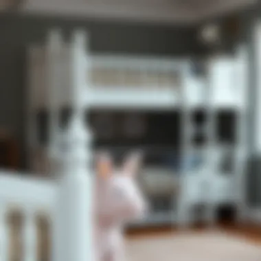 Safety Features of White Princess Bunk Bed Safety features and sturdy design of a white princess bunk bed