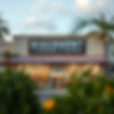 Storefront of a popular discount furniture store in South Florida