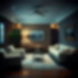 Stylish living room showcasing discount furniture