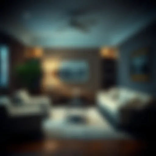 Stylish living room showcasing discount furniture