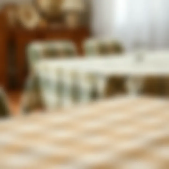 Variety of flannel back table cloths in different patterns