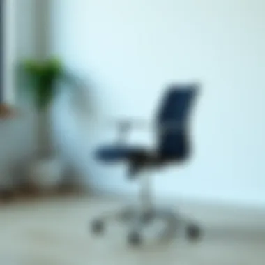 Compact folding arm office chair for space-saving