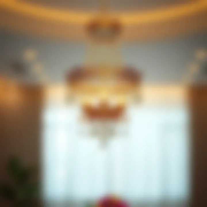 Intricate Small Chandelier Showcasing Craftsmanship Intricate design of a small chandelier showcasing craftsmanship